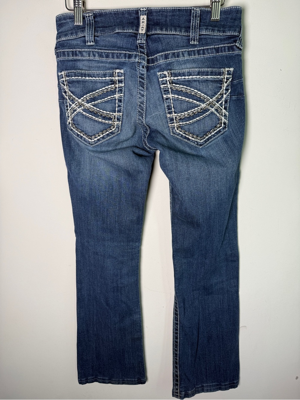 Ariat R.E.A.L. Entwined Mid Rise Boot Cut Jeans Marine Western Riding Sz 27R